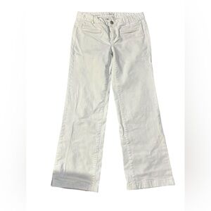 LOFT Modern White Denim Trousers